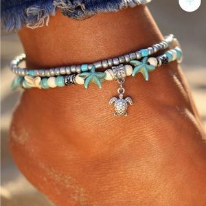 Star and turquoise anklet!